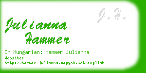 julianna hammer business card